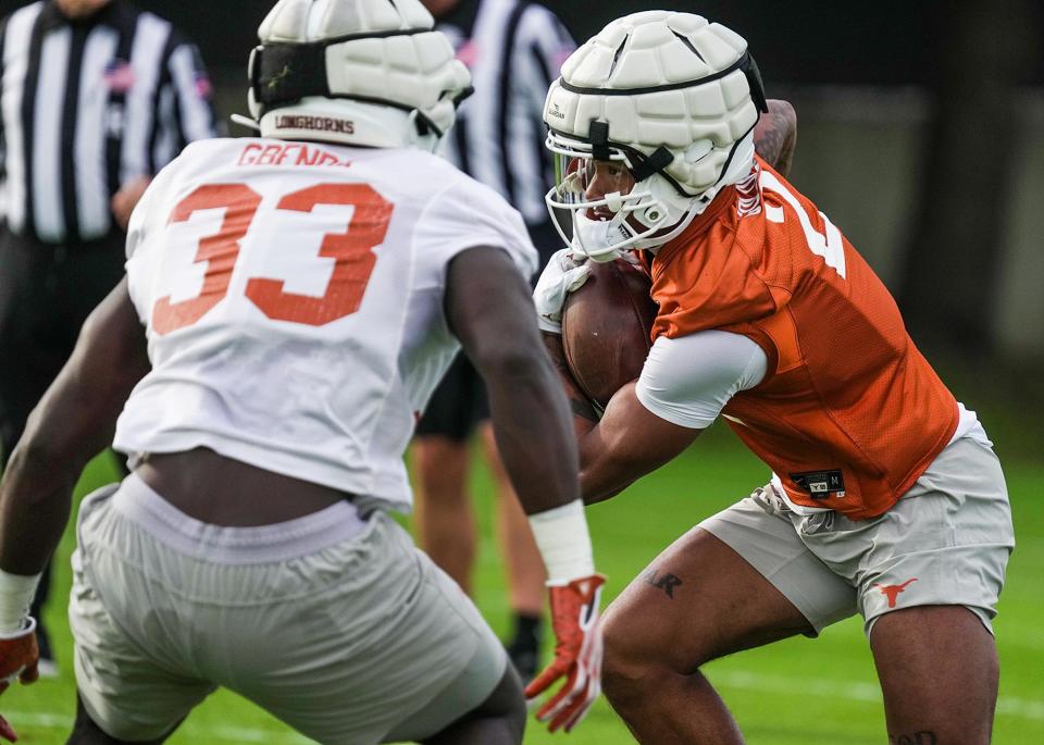 Wide receiver Matthew Golden took the long road to the Longhorns, turning down a 2022 scholarship offer and instead signing with Houston. But the transfer has made an instant impact for Texas, and his move also has reunited him with high school teammate Jaydon Blue.