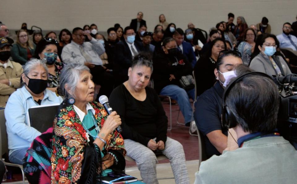 <em>Road to Healing listening session at the Gila River Indian Community. (Photo/Levi Rickert)</em>