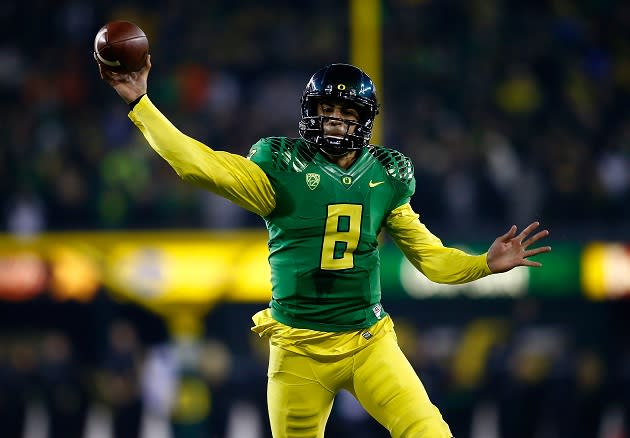 Marcus Mariota made the decision to return to Oregon before