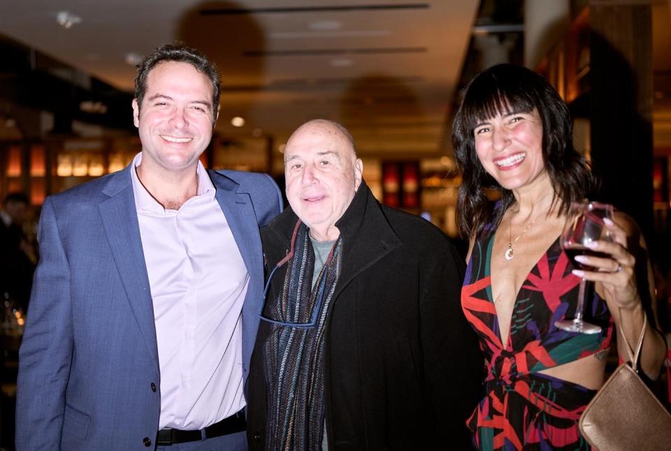 Left to right, Marcelo Guimaraes, Larry Namer and Jordana Guimaraes. Namer, founder of E! Television, is a Fashinnovation advisor.