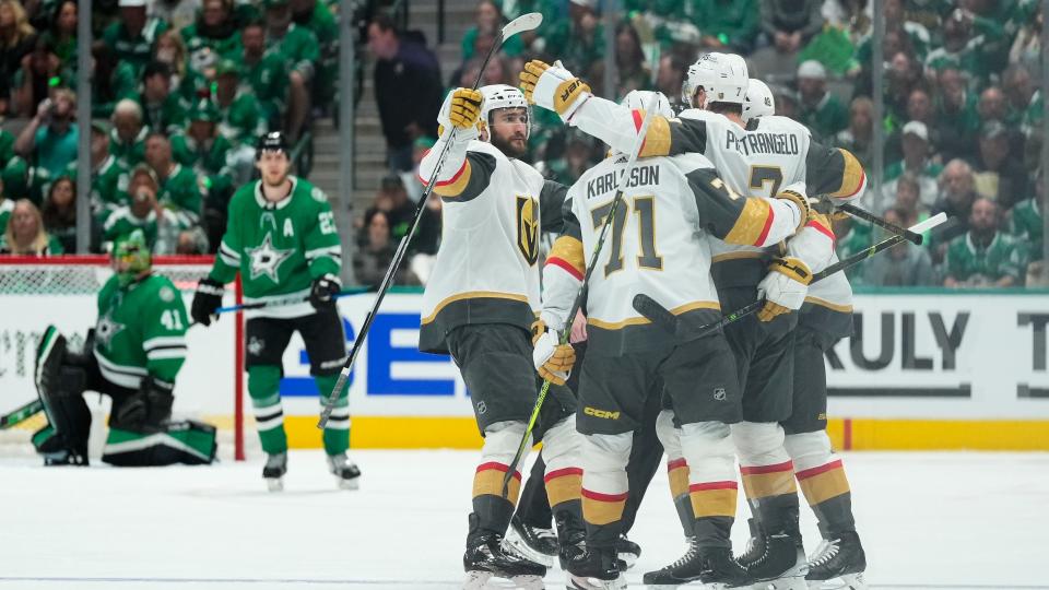 The Vegas Golden Knights reacted to the Dallas Stars' shenanigans perfectly on Tuesday night. (Getty Images)