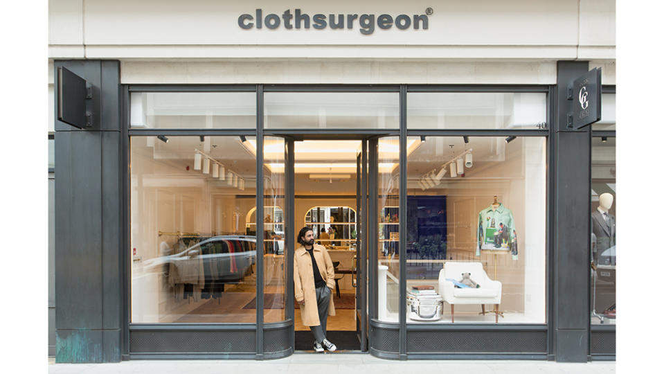 Clothsurgeon’s Savile Row storefront. - Credit: Clothsurgeon