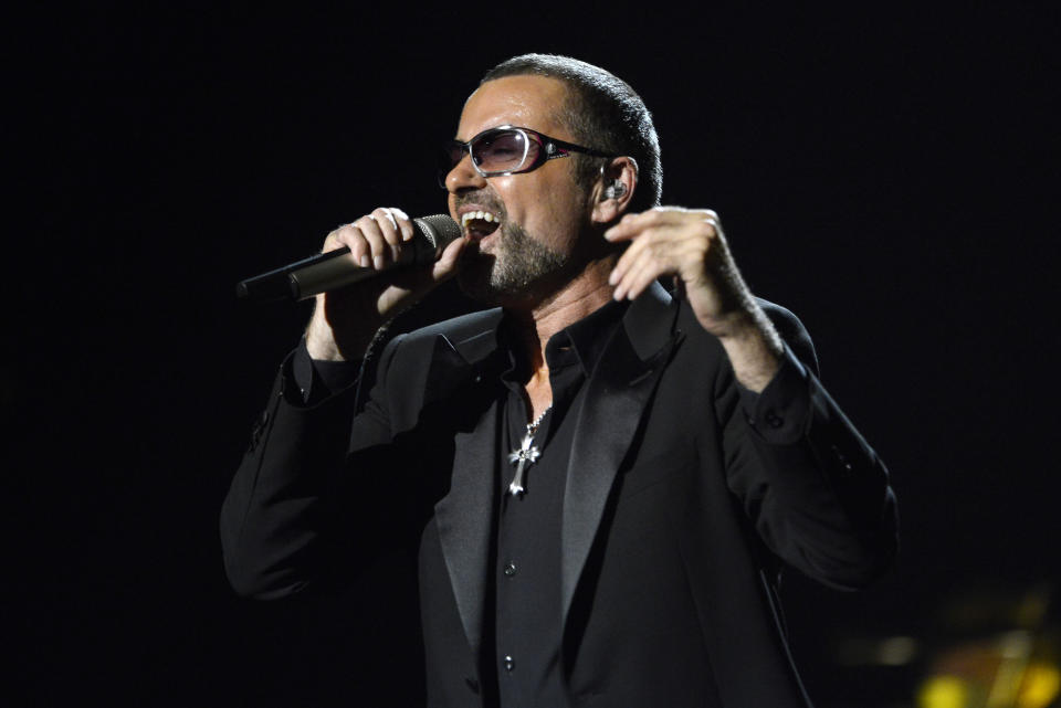 Bristish singer George Michael Performs a Charity Gala Concert for Sidaction at The Palais Garnier Opera House in Paris, France, 09 September 2012. (Photo by Eddy LEMAISTRE/Corbis via Getty Images)