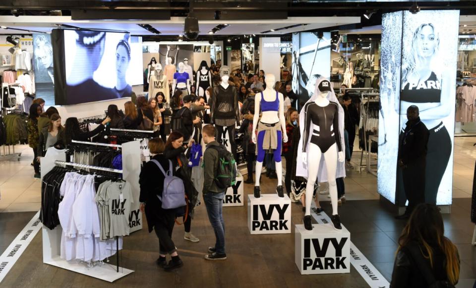 General view of shoppers as Beyonce’s Ivy Park collection goes on sale at TopShop on April 14, 2016 in London, England. (Photo by Stuart C. Wilson/Getty Images)