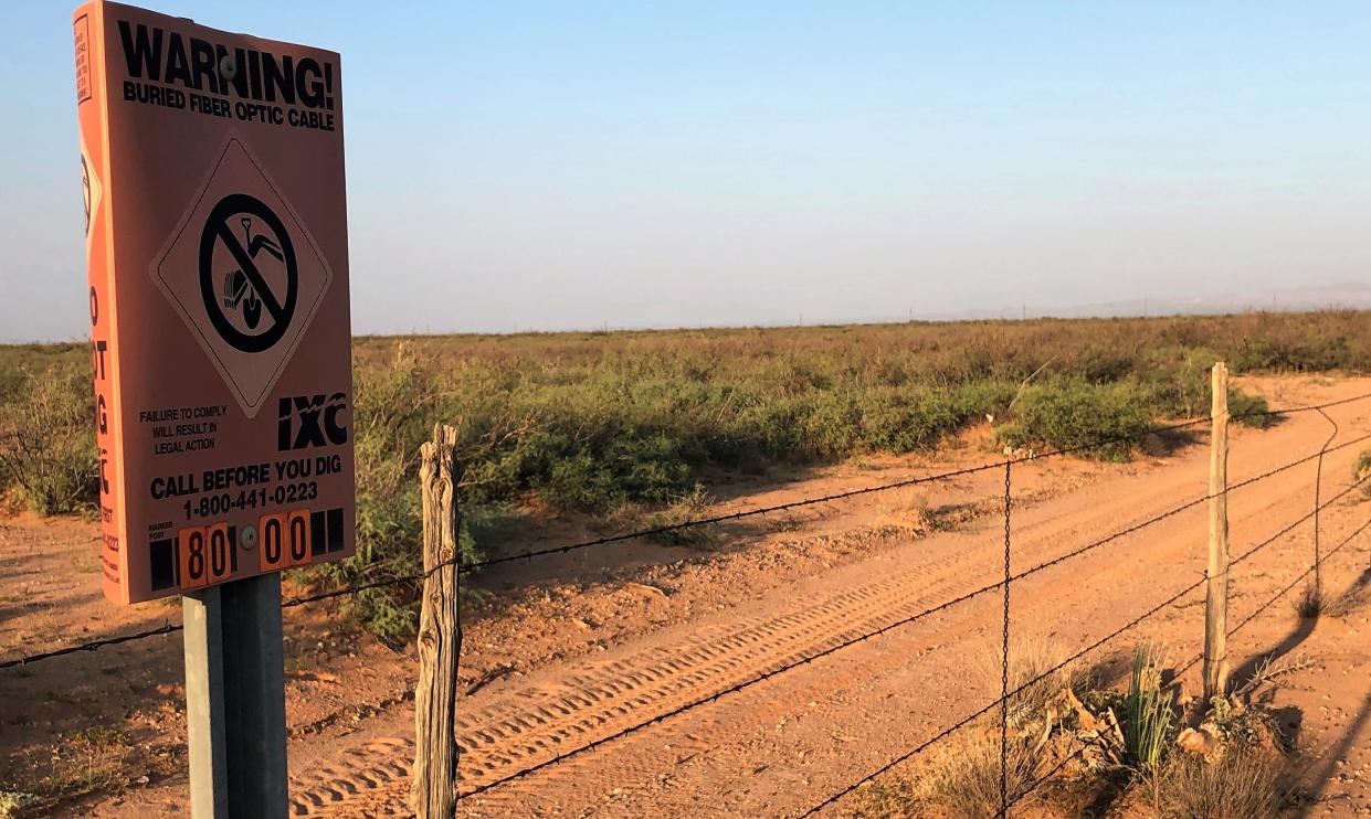 A portion of the 1,039 acres of city land proposed as the site, as seen in September 2021, of a proposed $800 million hyperscale data center.  It's located along Stan Roberts Sr. Avenue, and off of U.S. Highway 54.