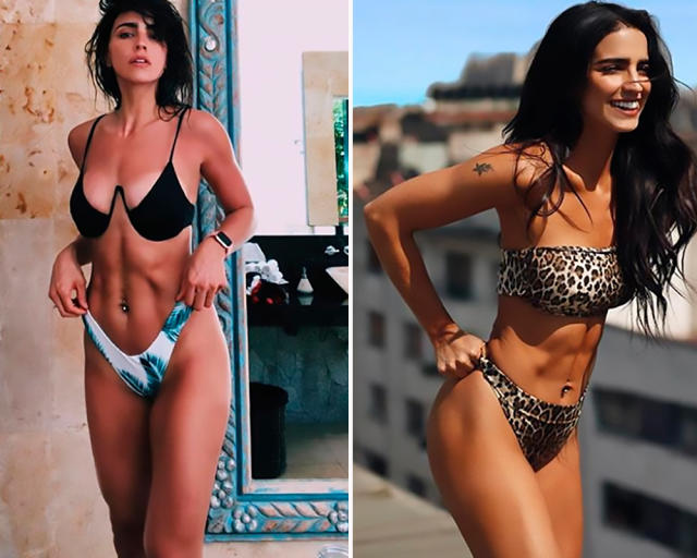 Best abs in Mexico' bikini model Barbara de Regil falls down the stairs