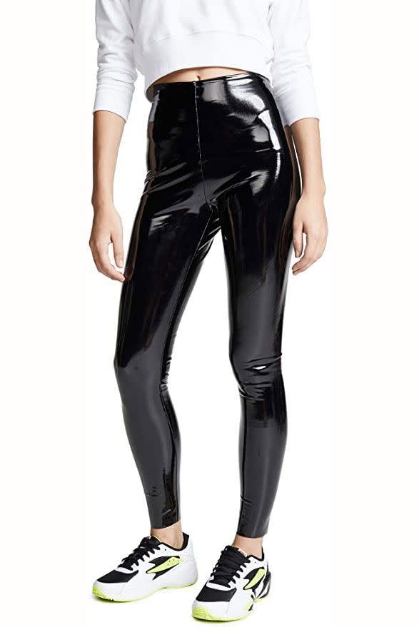 7) Faux Patent Leather Perfect Control Leggings