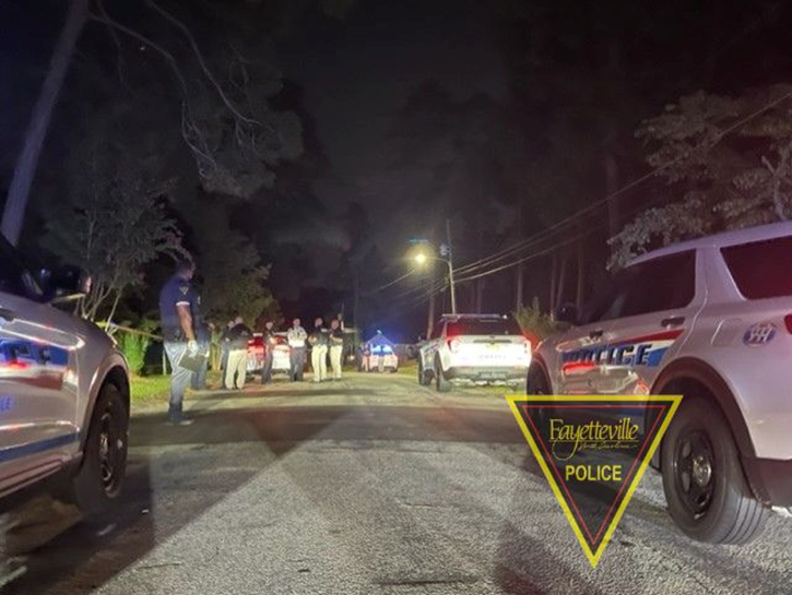 Crime scene tape and Fayetteville Police Department vehicles blocks off Kentyre Drive on Thursday, Sept. 14, 2023, after a woman was found dead in a home there. The man suspected of killing her then killed himself in Moore County, Southern Pines police said.