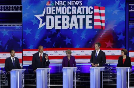 Candidates participate in the first U.S. 2020 presidential election Democratic candidates debate in Miami, Florida, U.S.,