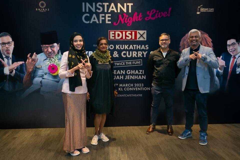 Left to right - Tria Aziz, Jo Kukathas, Sean Ghazi and Shirazdeen Karim at the press conference — Devan Raymond Manuel of Malay Mail