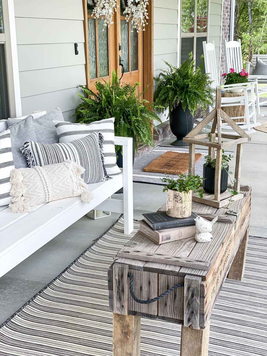 farmhouse front porch decor