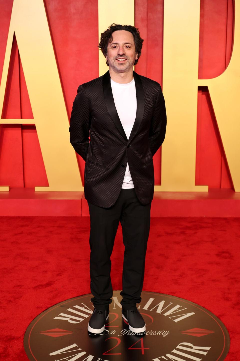 Sergey Brin attends the 2024 Vanity Fair Oscars after-party.