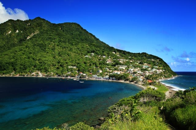 Scotts Head village in Dominica