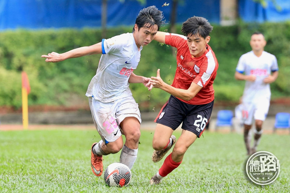 馬阡皓（紅衫）是香港U23其中一位「05仔」。