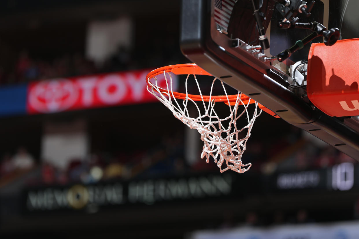 This is not the ideal way to demonstrate one’s jumping abilities. (Getty)