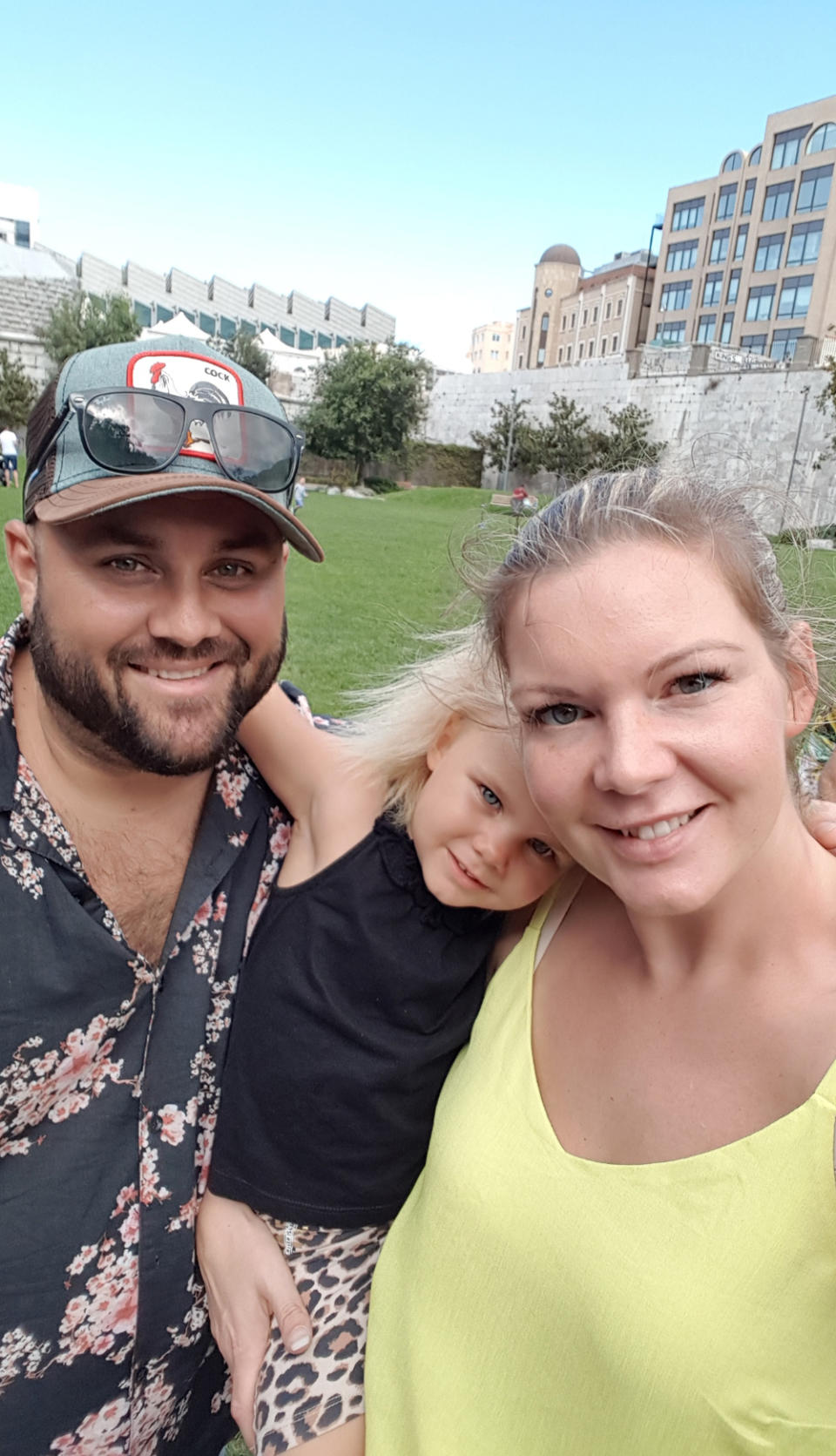 Ruby Chapman with her mum, Terri and dad, Ross. (PA REAL LIFE/Collect)