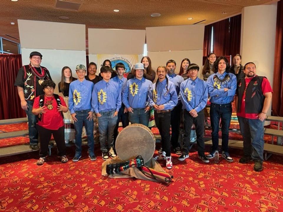 The Bad River Youth Drum from the Bad River Band of Lake Superior Chippewa.