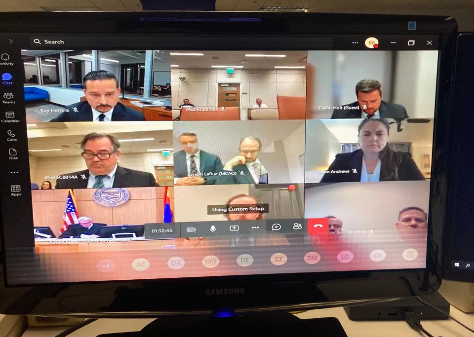 A Maricopa County Superior Court hearing for the Republican committee and candidates seeking to extend polling hours to 10 p.m. is streamed.