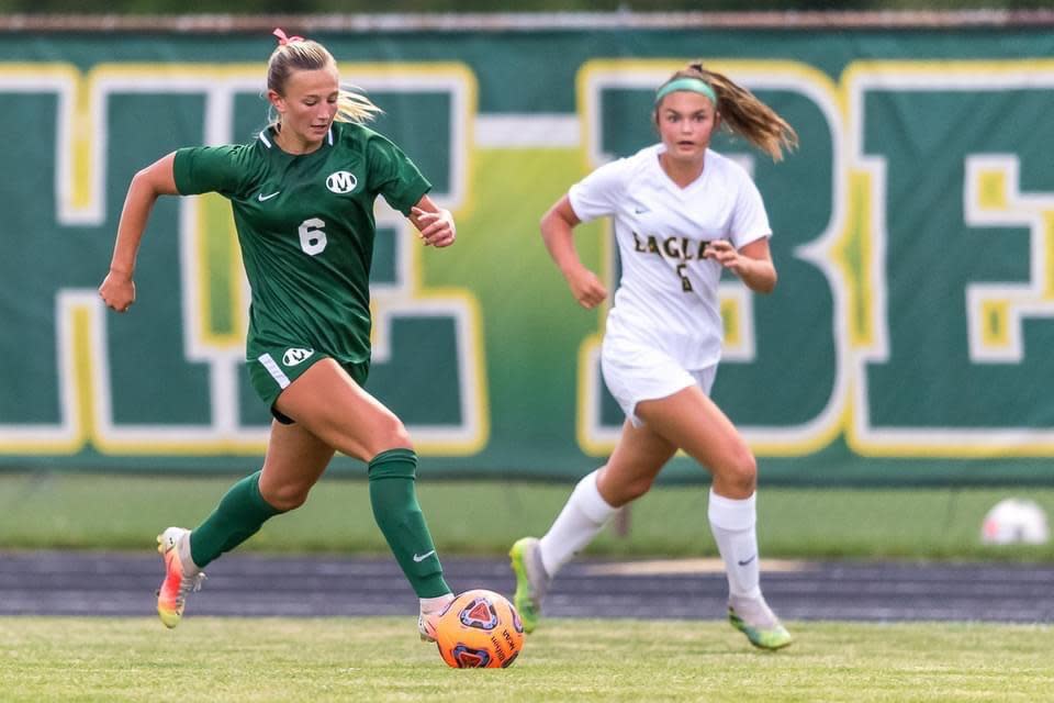 Olivia Sipsock of Medina, No. 6, is one of the top girls soccer players in the state of Ohio in 2022.