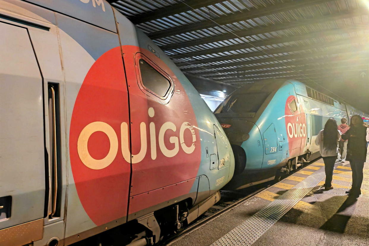 Photo d'illustration d'un TGV Ouigo SNCF a la gare Perrache de Lyon.  - Credit:Mourad ALLILI/SIPA 