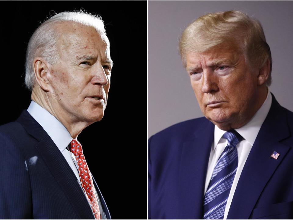 Biden and Trump will face the people on November 3 (AP)