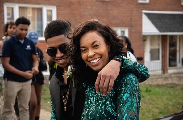 Fatima was over the moon when her son asked her to his senior prom. Photo: Instagram/msladyfa