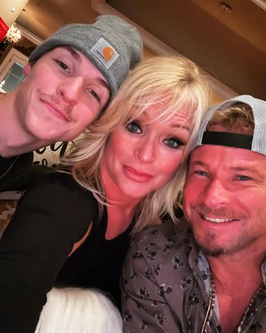 <p>Brian Littrell/Instagram</p> Brian Littrell of Backstreet Boys and his family