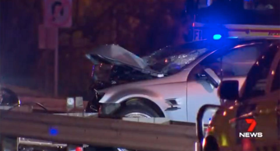 The scene of the triple-fatal on Ipswich Road at Moorooka, in Brisbane’s south. Source: 7 News