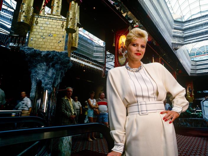 Ivana Trump in the lobby of Trump Casino in Atlantic City in 1987.