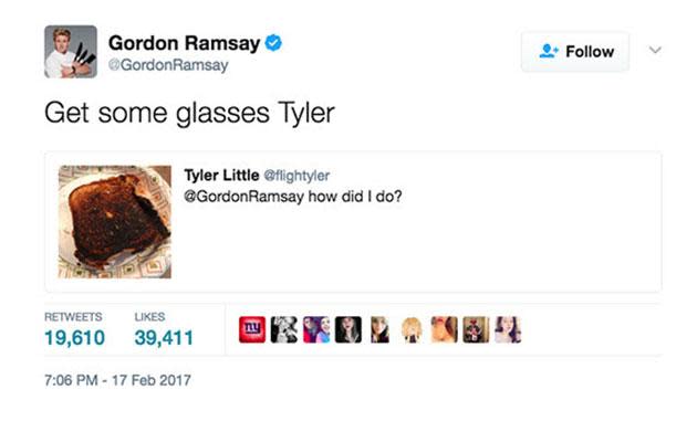 Time to get a new prescription, Tyler