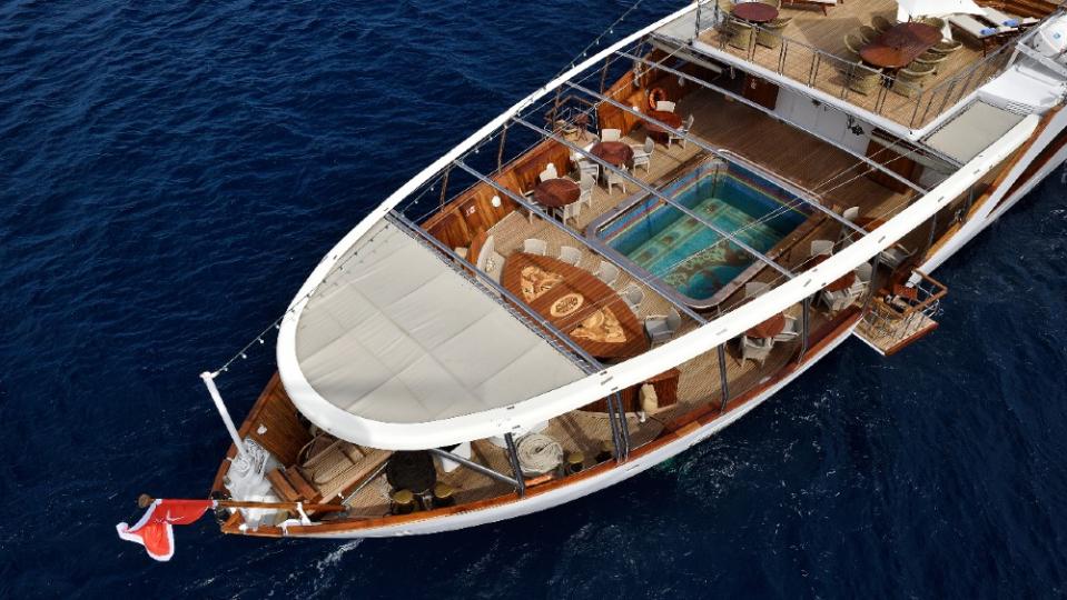 Aristotle Onassis's Christina O is an historic superyacht that has hosted many powerful dignitaries and Hollywood stars over the years.