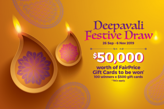 NTUC Fairprice Deepavali Festive Draw