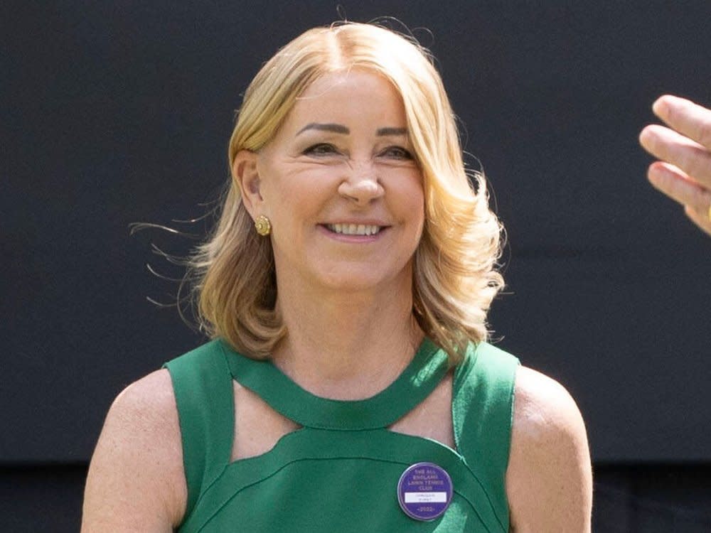 Chris Evert in Wimbledon im vergangenen Jahr. (Bild: imago images/i Images)