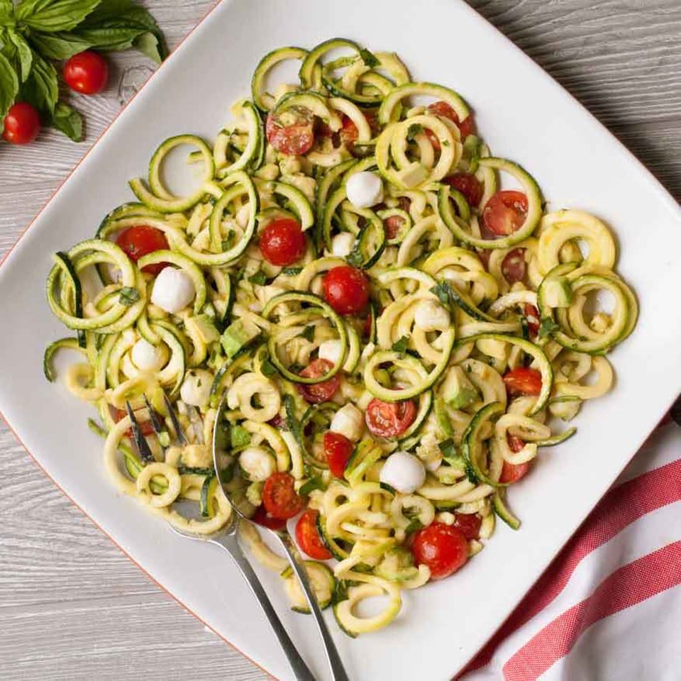 Tomato-Basil Zoodle Salad