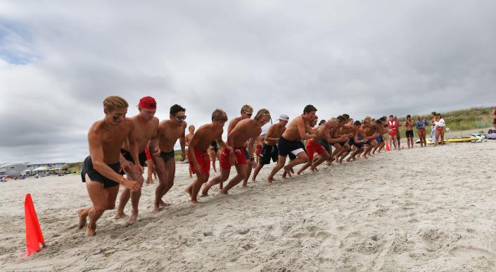 A lifeguard competition among Seacoast guards took place at Ogunquit Beach Aug. 10, 2022.