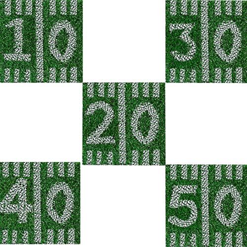 11) Turf Football Field Coasters (Set of 10)