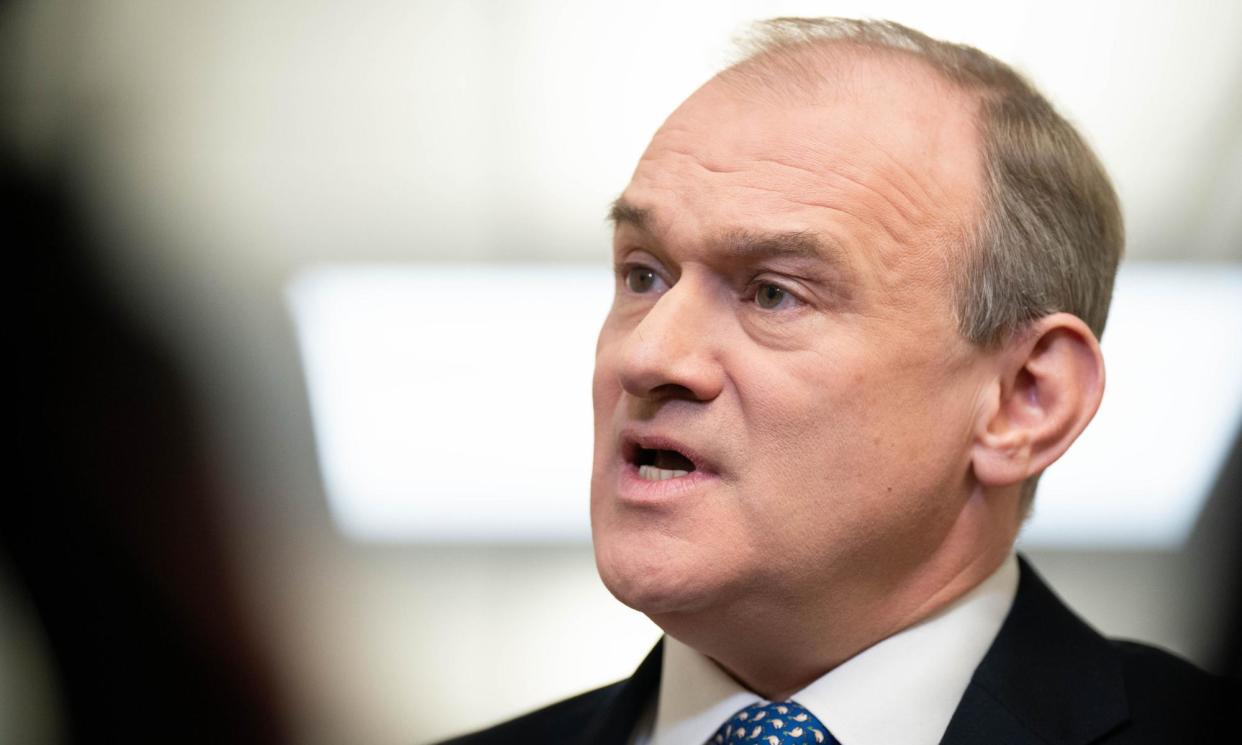 <span>Ed Davey returned on Wednesday morning from a visit to Israel.</span><span>Photograph: James Manning/PA</span>