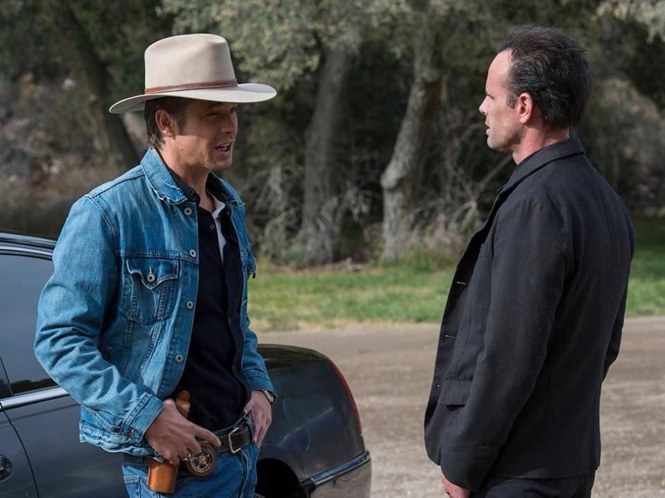 Timothy Olyphant and Raylan Givens in "Justified."