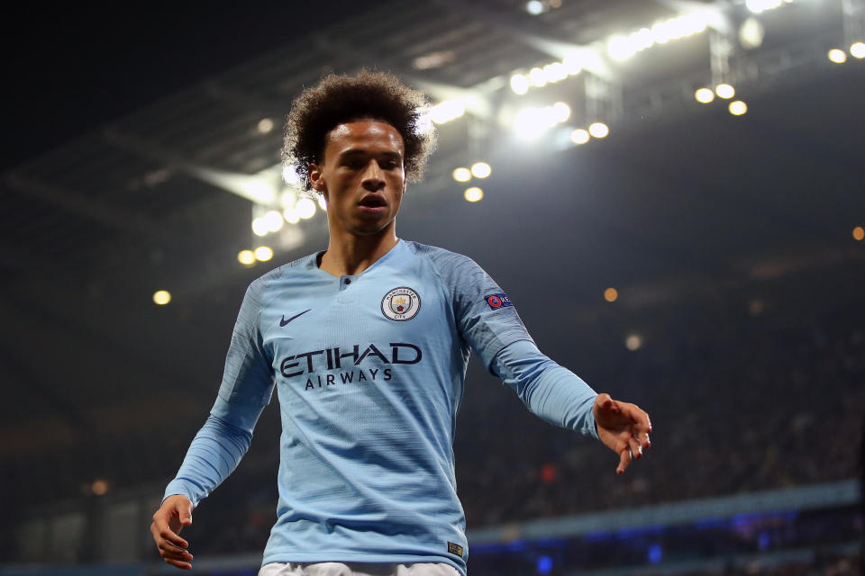 Leroy Sane's time in Manchester could be coming to an end. (Photo by Marc Atkins/Getty Images)