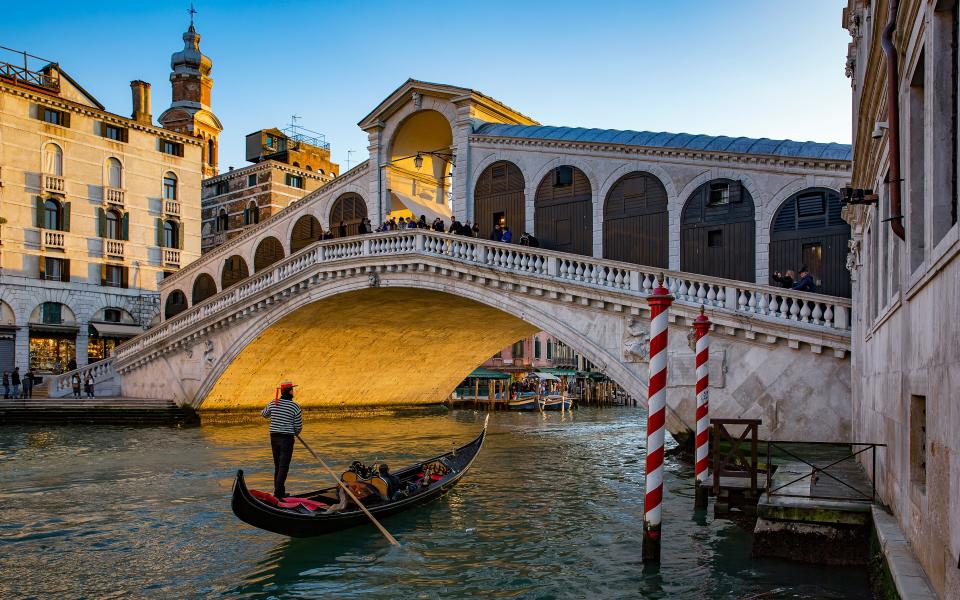 Gondola rides, venice