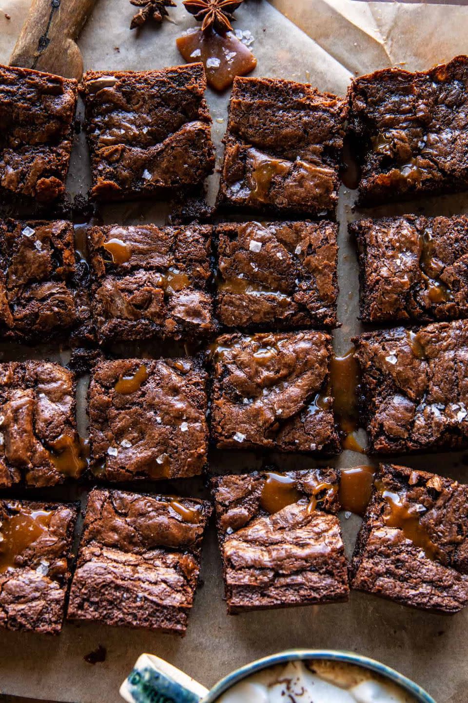 5) Caramel Mocha Nutella Brownies