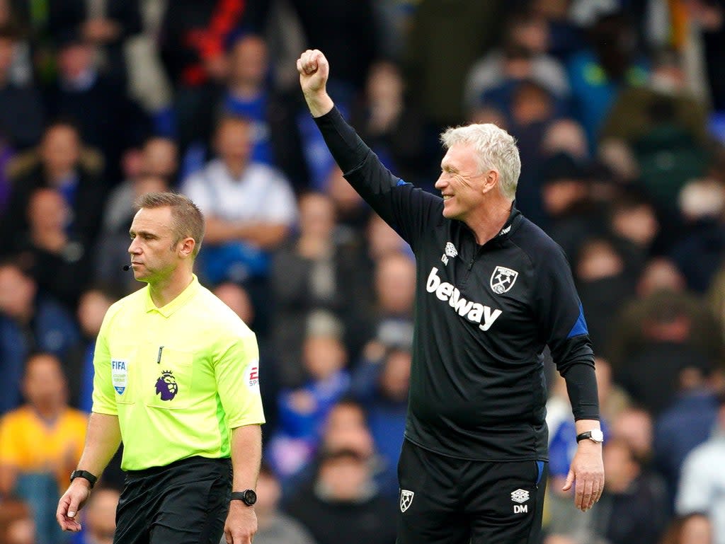 David Moyes’ West Ham took three points home from his former club Everton (Peter Byrne/PA) (PA Wire)