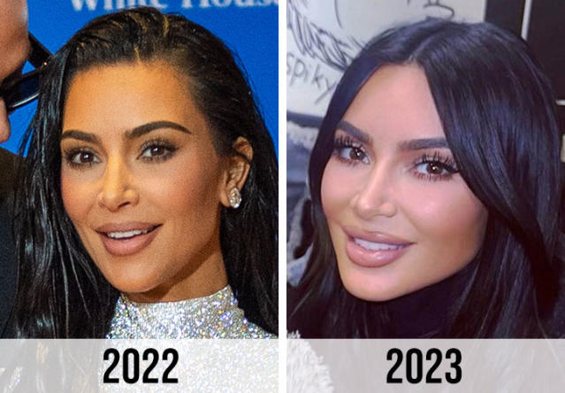 Kardashian fans think Kim looks totally different before 'plastic