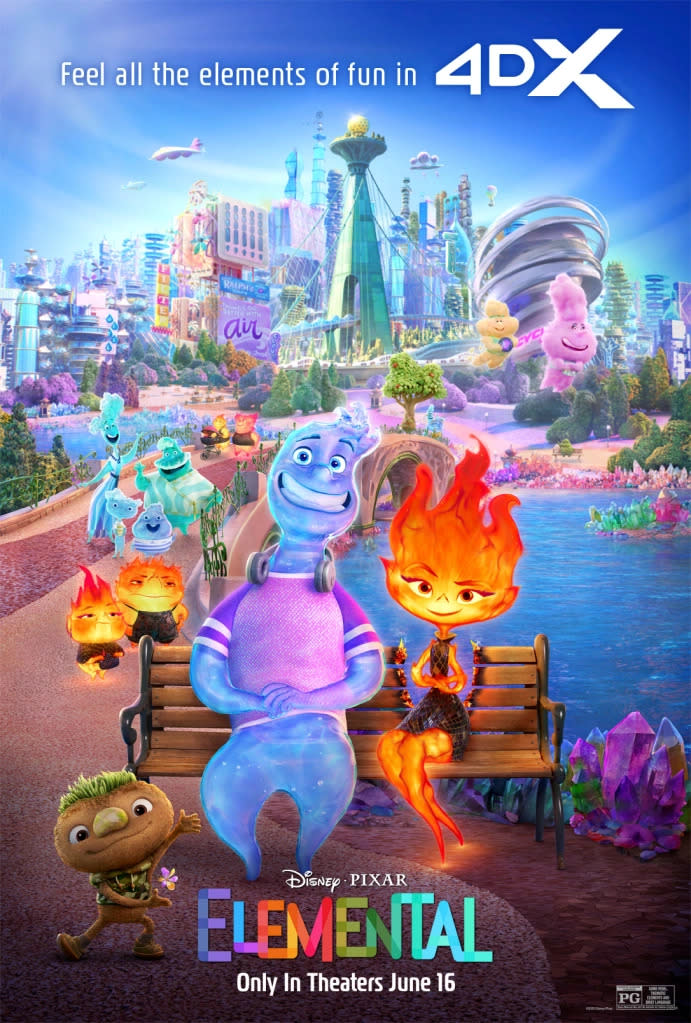 Elemental Posters and Video Preview New Pixar Movie