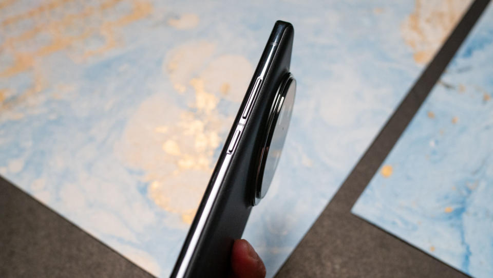 Side view of the Vivo X100 Pro