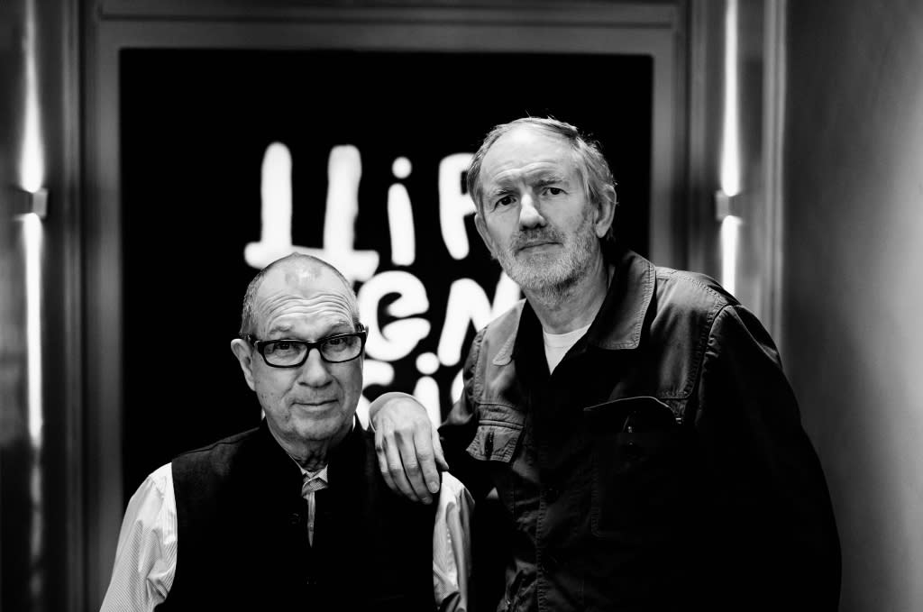 hipgnosis documentary film Aubrey "Po" Powell and Anton Corbijn, subject and director of "Squaring the Circle"