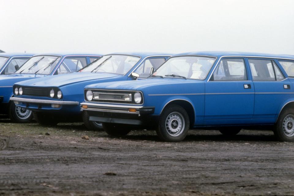 Marinas and Princesses manufactured at British Leyland’s Longbridge plant (PA) (PA Archive)