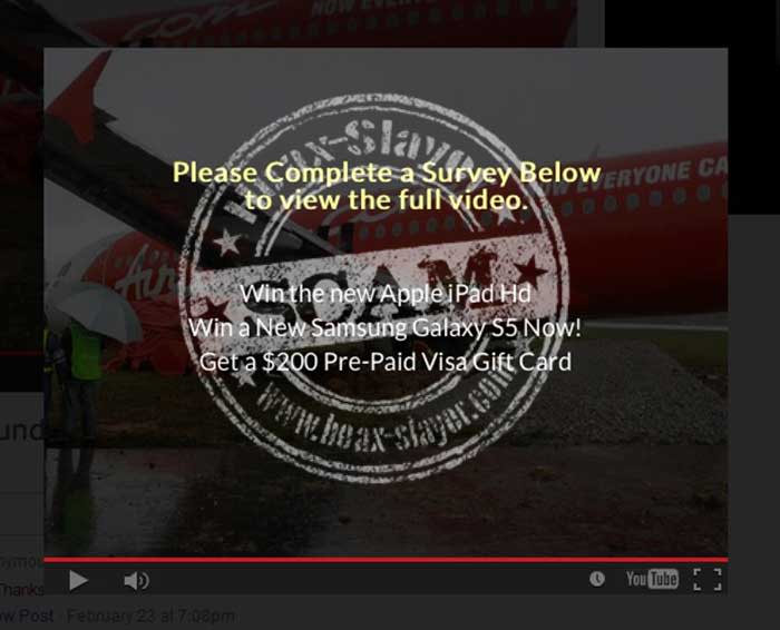 Don't Believe These AirAsia Flight 8501 Scams