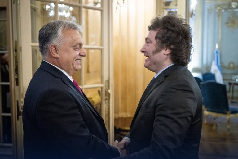 Javier Milei y Viktor Orbán