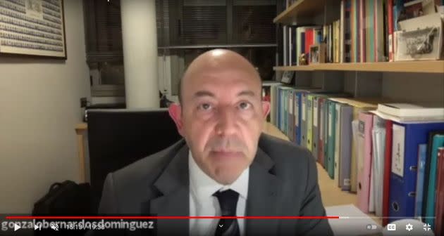 El economista Gonzalo Bernardos. (Photo: YOUTUBE)